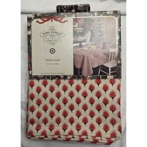 John Derian Cotton-Linen Tablecloth Large / 104x60 New